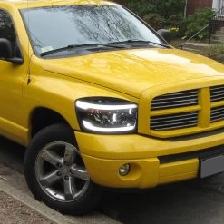 2006-2008 Dodge Ram Projector Headlights W/ Dual Bar LED - Smoked Lens -Professional Auto Parts Store 2006 2008 dodge ram projector headlights w dual bar led smoked lens 102