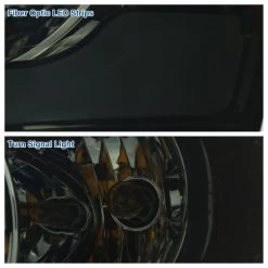 2006-2008 Dodge Ram Projector Headlights W/ Dual Bar LED - Smoked Lens -Professional Auto Parts Store 2006 2008 dodge ram projector headlights w dual bar led smoked lens 90