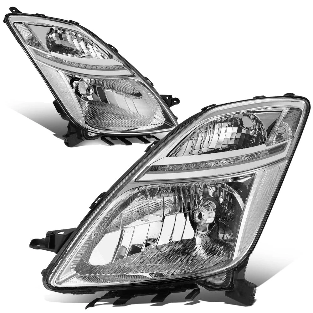 DNA 2006-2009 Toyota Prius Front Bumper HID Xenon Headlight Headlamps - Chrome Housing Clear Side Marker 3 DNA 2006-2009 Toyota Prius Front Bumper HID Xenon Headlight Headlamps - Chrome Housing Clear Side Marker