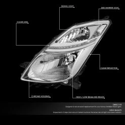 DNA 2006-2009 Toyota Prius Front Bumper HID Xenon Headlight Headlamps - Chrome Housing Clear Side Marker 12 DNA 2006-2009 Toyota Prius Front Bumper HID Xenon Headlight Headlamps - Chrome Housing Clear Side Marker -Professional Auto Parts Store 2006 2009 toyota prius front bumper hid xenon headlight headlamps chrome housing clear side marker 82