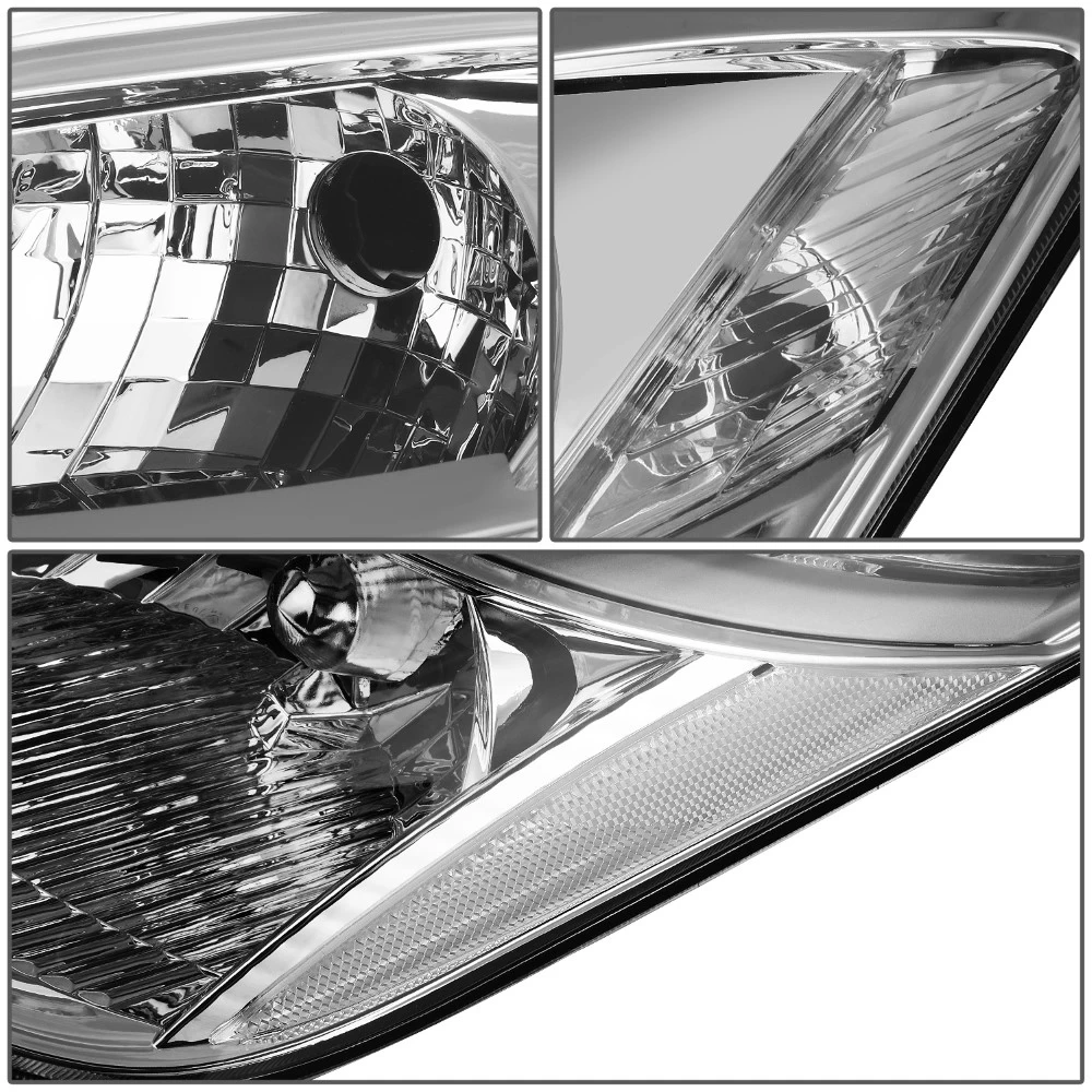 DNA 2006-2009 Toyota Prius Front Bumper HID Xenon Headlight Headlamps - Chrome Housing Clear Side Marker 6 DNA 2006-2009 Toyota Prius Front Bumper HID Xenon Headlight Headlamps - Chrome Housing Clear Side Marker - Image 4