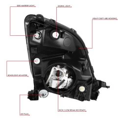 DNA 2006-2009 Toyota Prius Front Bumper HID Xenon Headlight Headlamps - Smoked Lens / Chrome Housing -Professional Auto Parts Store 2006 2009 toyota prius front bumper hid xenon headlight headlamps smoked lens chrome housing 96