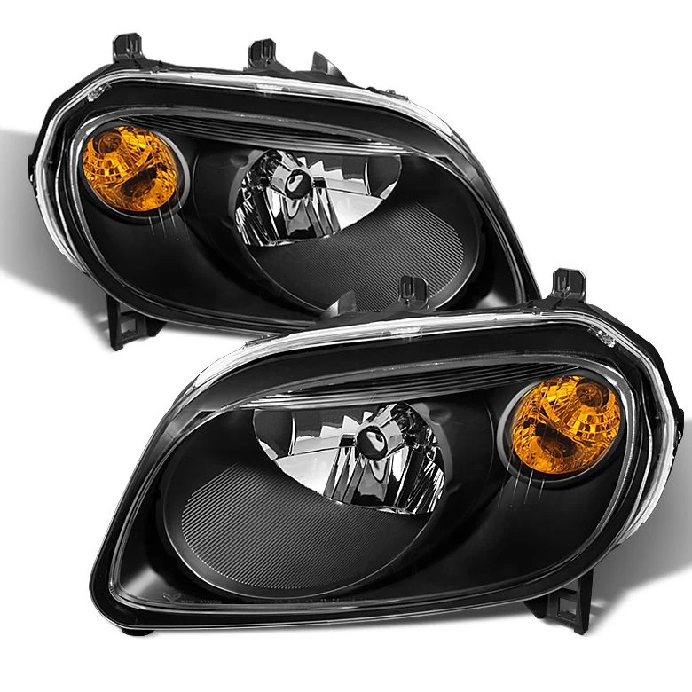 2006-2011 Chevy HHR Replacement Crystal Headlights - Black 3 2006-2011 Chevy HHR Replacement Crystal Headlights - Black