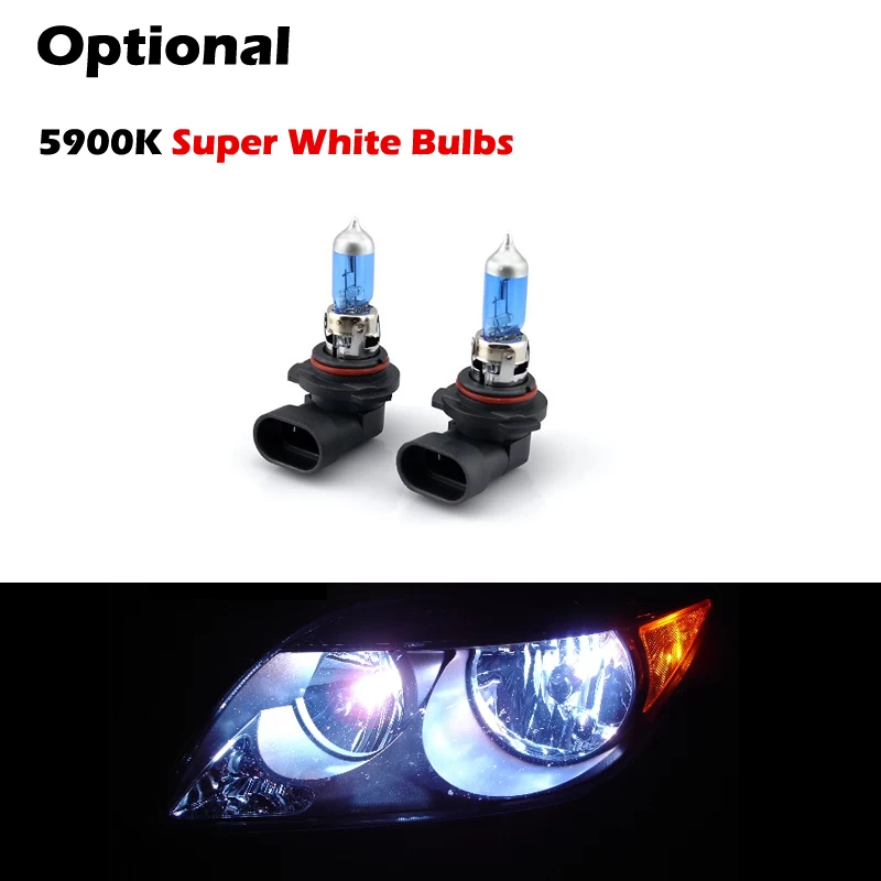 2006-2011 Chevy HHR Replacement Crystal Headlights - Black 9 2006-2011 Chevy HHR Replacement Crystal Headlights - Black - Image 7