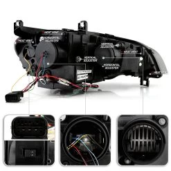 2007-2010 BMW X5 E70 HID/Xenon W/AFS 3D Tube Dual Full LED Projector Headlights -Professional Auto Parts Store 2007 2010 bmw x5 e70 hid xenon w afs 3d tube dual full led projector headlights 83