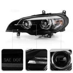 2007-2010 BMW X5 E70 HID/Xenon W/AFS 3D Tube Dual Full LED Projector Headlights -Professional Auto Parts Store 2007 2010 bmw x5 e70 hid xenon w afs 3d tube dual full led projector headlights 86