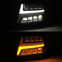 AlphaRex 2007-2013 Chevy Tahoe Nova-Series LED Projector Headlights - Alpha Black -Professional Auto Parts Store 2007 2013 chevy tahoe nova series projector headlights jet black 77