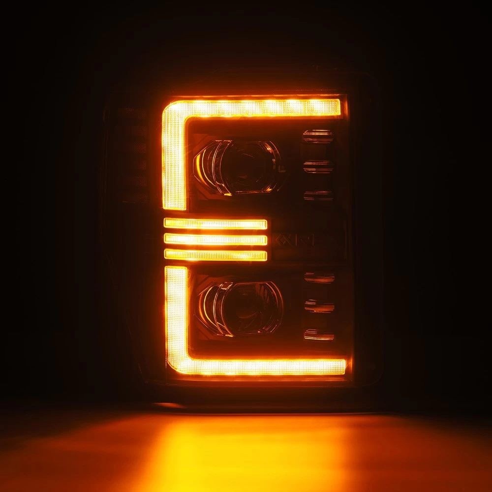 AlphaRex Pro 2008-2010 Ford Super Duty LED DRL / Sequential Signal Projector Headlights - Black 11 AlphaRex Pro 2008-2010 Ford Super Duty LED DRL / Sequential Signal Projector Headlights - Black - Image 9