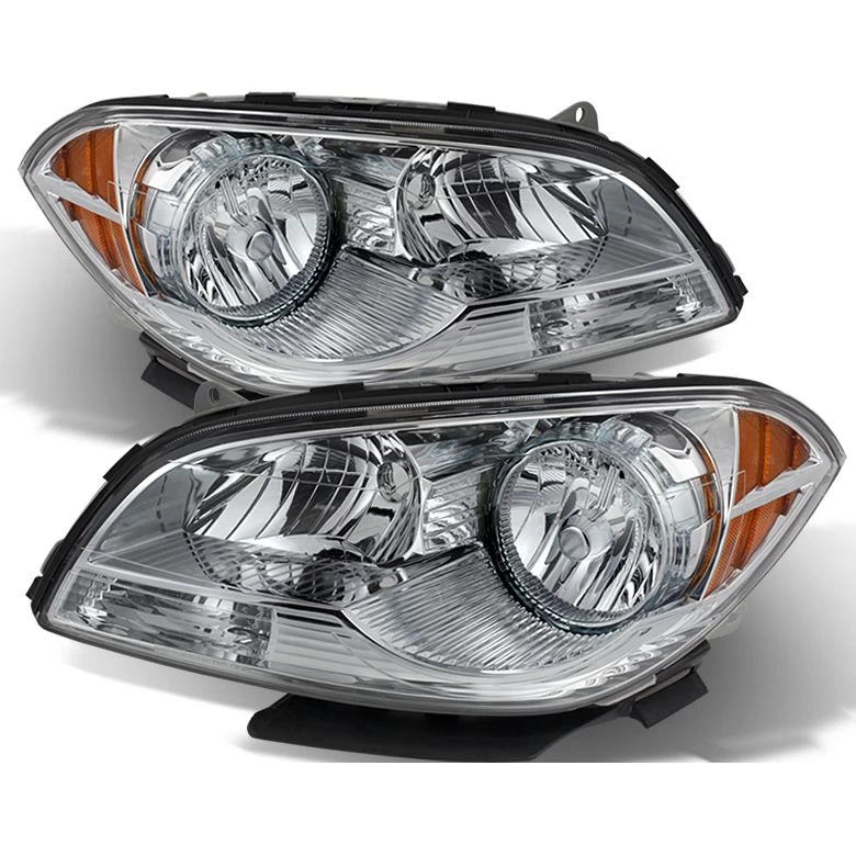 2008-2012 Chevy Malibu Replacement Crystal Headlights - Chrome 3 2008-2012 Chevy Malibu Replacement Crystal Headlights - Chrome