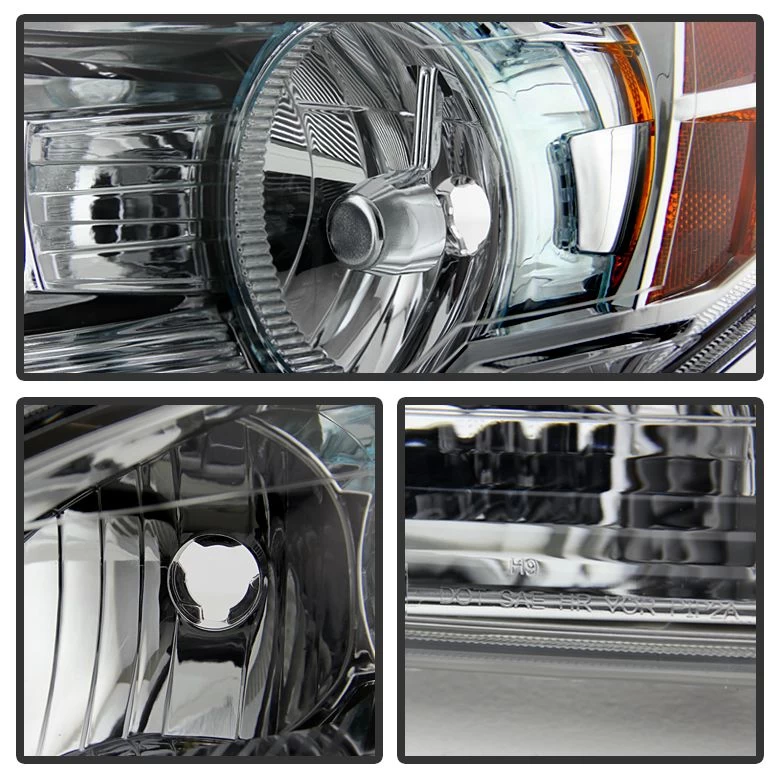2008-2012 Chevy Malibu Replacement Crystal Headlights - Chrome 4 2008-2012 Chevy Malibu Replacement Crystal Headlights - Chrome - Image 2