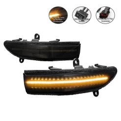 2008+ Subaru LED Side Marker Mirror Lights Amber 3000K - Smoked