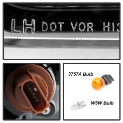 2009-2010 Focus Ford SE|SES Coupe W/ Black Trim Headlight Right Passenger Side -Professional Auto Parts Store 2009 2010 focus ford se ses coupe w black trim headlight right passenger side 64