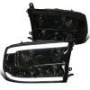 2009-2018 Dodge Ram 1500 2500 3500 LED Dual Bar Reflector Headlights - Smoked 2 2009-2018 Dodge Ram 1500 2500 3500 LED Dual Bar Reflector Headlights - Smoked -Professional Auto Parts Store 2009 2018 dodge ram 1500 2500 3500 led dual bar reflector headlights smoked 68