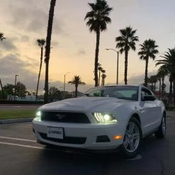 2010-2014 Ford Mustang Luxx-Series Projector Headlights - Chrome -Professional Auto Parts Store 2010 2014 ford mustang luxx series projector headlights chrome 23