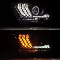 2010-2014 Ford Mustang Luxx-Series Projector Headlights - Chrome -Professional Auto Parts Store 2010 2014 ford mustang luxx series projector headlights chrome 8