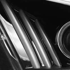 2010-2014 Ford Mustang Projector Headlights Sequential LED Signal - Jet Black -Professional Auto Parts Store 2010 2014 ford mustang projector headlights sequential led signal jet black 100