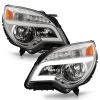 2010-2015 Chevy Equinox OE-Style LED Tube Headlights - Chrome -Professional Auto Parts Store 2010 2015 chevy equinox oe style led tube headlights chrome 94