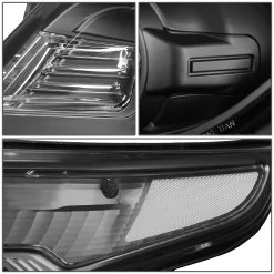 HID Combo 2011-2015 Ford Explorer Projector Headlights - Black Clear -Professional Auto Parts Store 2011 2015 ford explorer replace projector headlights black clear 218