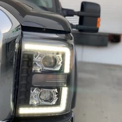 AlphaRex Luxx 11-16 Ford Super Duty F250 F350 Full LED / Sequential Signal Projector Headlights - Chrome -Professional Auto Parts Store 2011 2016 ford f250 luxx series projector headlights chrome 73