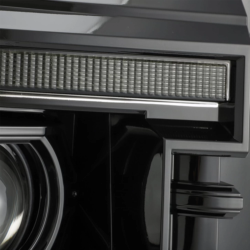 AlphaRex 2011-2016 Ford F250 F350 Super Duty Switchback LED DRL / Signal Projector Headlights - Jet Black 5 AlphaRex 2011-2016 Ford F250 F350 Super Duty Switchback LED DRL / Signal Projector Headlights - Jet Black - Image 3