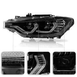 Spyder 2012-2015 BMW F30 320i 328i Sedan Full LED DRL Tube Projector Headlights - Black Housing 14 Spyder 2012-2015 BMW F30 320i 328i Sedan Full LED DRL Tube Projector Headlights - Black Housing -Professional Auto Parts Store 2012 2015 bmw f30 320i 328i sedan full led drl tube projector headlights black housing 78