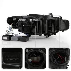 Spyder 2012-2015 BMW F30 320i 328i Sedan Full LED DRL Tube Projector Headlights - Chrome Housing -Professional Auto Parts Store 2012 2015 bmw f30 320i 328i sedan full led drl tube projector headlights chrome housing 75