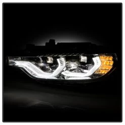 Spyder 2012-2015 BMW F30 320i 328i Sedan Full LED DRL Tube Projector Headlights - Chrome Housing -Professional Auto Parts Store 2012 2015 bmw f30 320i 328i sedan full led drl tube projector headlights chrome housing 84