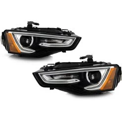 2013-2017 Audi A5 S5 [HID/Xenon W/o AFS] LED DRL Projector Headlights - Left+Right