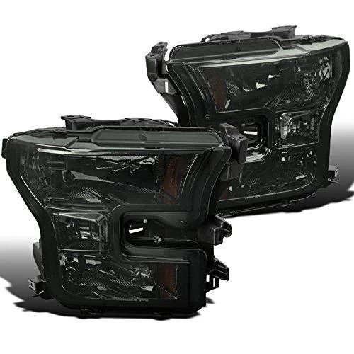 2015-17 Ford F150 Pickup Crystal Replace Headlights - Smoked 3 2015-17 Ford F150 Pickup Crystal Replace Headlights - Smoked