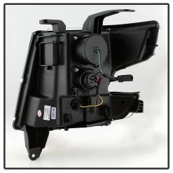2015-2020 Chevy Tahoe / Suburban [Halogen Model] LED DRL Projector Headlights - Black -Professional Auto Parts Store 2015 17 chevy tahoe suburban halogen model led drl projector headlights black 157