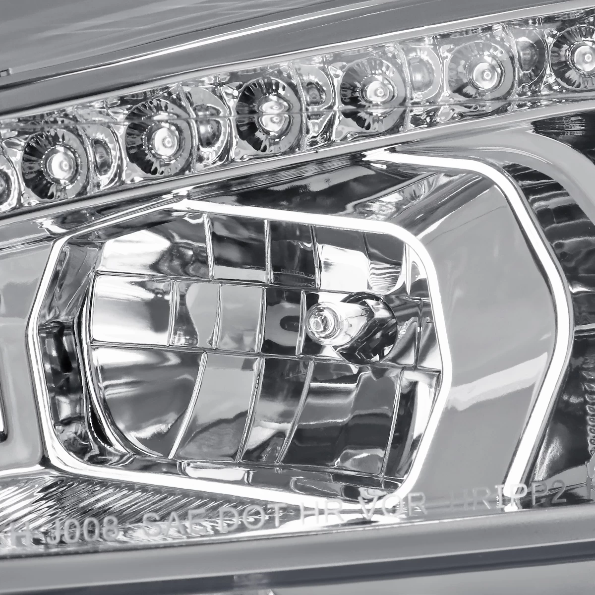 2015-2018 Ford Focus Black LED Sequential Signal Strip Projector Headlights - Chrome 7 2015-2018 Ford Focus Black LED Sequential Signal Strip Projector Headlights - Chrome - Image 5