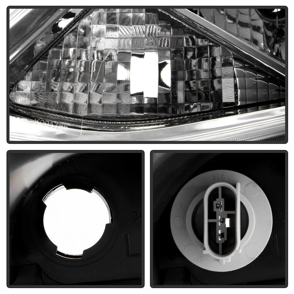 2015-2019 Nissan Versa OE-Style Reflector Driver Side Headlight - Chrome Housing 6 2015-2019 Nissan Versa OE-Style Reflector Driver Side Headlight - Chrome Housing - Image 4