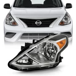 2015-2019 Nissan Versa OE-Style Reflector Driver Side Headlight - Chrome Housing 18 2015-2019 Nissan Versa OE-Style Reflector Driver Side Headlight - Chrome Housing -Professional Auto Parts Store 2015 2019 nissan versa oe style reflector driver side headlight chrome housing 35