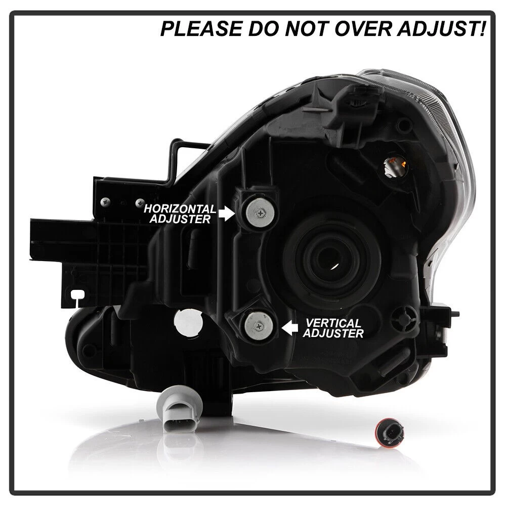 2015-2019 Nissan Versa OE-Style Reflector Passenger Side Headlight - Chrome Housing 9 2015-2019 Nissan Versa OE-Style Reflector Passenger Side Headlight - Chrome Housing - Image 7