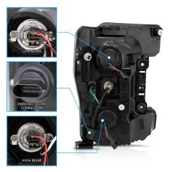 2017-2019 Ford F250 F350 [Halogen Model] Optic-Style LED DRL Projector Headlights - Black -Professional Auto Parts Store 2017 2019 ford f250 f350 halogen model optic style led drl projector headlights black 94