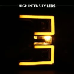 2017-2019 Ford F250 F350 [Halogen Model] Optic-Style LED DRL Projector Headlights - Black -Professional Auto Parts Store 2017 2019 ford f250 f350 halogen model optic style led drl projector headlights black 97