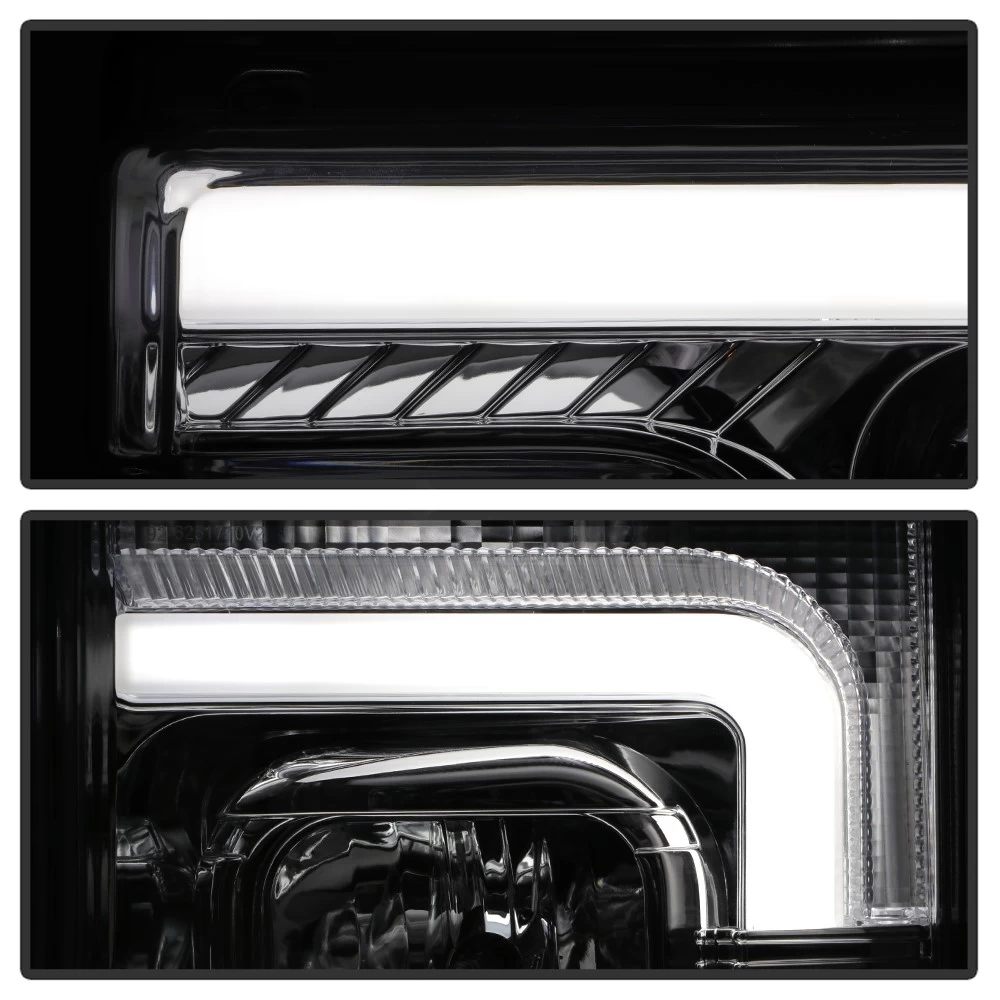 2017-2019 Ford F250 F350 SD Chrome Dual LED Tube Projector Headlights 9 2017-2019 Ford F250 F350 SD Chrome Dual LED Tube Projector Headlights - Image 7