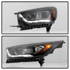 Spyder 2017-2019 Ford Escape OE-Style Projector Headlights W/ LED Light Tube - Black -Professional Auto Parts Store 2017 2020 ford escape oe style projector headlights w led light tube black 83