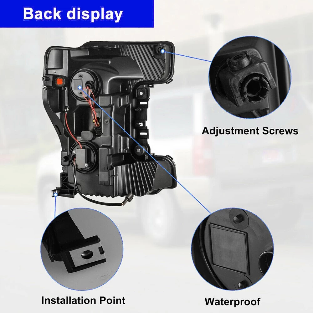 2017-2020 Ford F250-F550 Dynamic LED DRL + Turn Signal Headlights - Chrome Housing 5 2017-2020 Ford F250-F550 Dynamic LED DRL + Turn Signal Headlights - Chrome Housing - Image 3