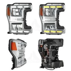 2017-2020 Ford F250-F550 Dynamic LED DRL + Turn Signal Headlights - Chrome Housing 14 2017-2020 Ford F250-F550 Dynamic LED DRL + Turn Signal Headlights - Chrome Housing -Professional Auto Parts Store 2017 2020 ford f250 f550 dynamic led drl turn signal headlights chrome housing 86