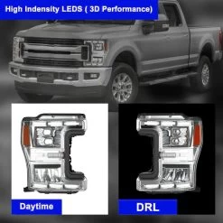 2017-2020 Ford F250-F550 Dynamic LED DRL + Turn Signal Headlights - Chrome Housing 17 2017-2020 Ford F250-F550 Dynamic LED DRL + Turn Signal Headlights - Chrome Housing -Professional Auto Parts Store 2017 2020 ford f250 f550 dynamic led drl turn signal headlights chrome housing 95