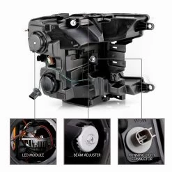 2018-2020 Ford F150 LED Bar Projector Headlights - Chrome 14 2018-2020 Ford F150 LED Bar Projector Headlights - Chrome -Professional Auto Parts Store 2018 2020 ford f150 led bar projector headlights chrome 71