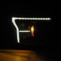 2018-2020 Ford F150 Pro (G2 Style) Projector Headlights W/ DRL & Sequential Switchback - Alpha Black -Professional Auto Parts Store 2018 2020 ford f150 pro series 14th gen g2 style projector headlights w drl sequential switchback alpha black 88