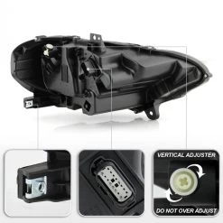 2018-2020 Ford Mustang Factory LED Projector W/ DRL Tube Headlights - Black -Professional Auto Parts Store 2018 2020 ford mustang factory led projector w drl tube headlights black 56