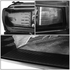 DNA 2019-2022 Chevy Silverado 1500 [Halogen Model] Projector Headlights - Black / Clear -Professional Auto Parts Store 2019 2020 chevy silverado 1500 halogen model projector headlights black clear 90