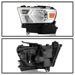 2019-2022 Dodge Ram 1500 Halogen W/ Chrome Bezels Headlight Left Driver Side -Professional Auto Parts Store 2019 2020 dodge ram 1500 halogen w chrome bezels headlight left driver side 49