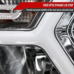 2019-2022 Dodge Ram 1500 Halogen Reflector Headlights W/ LED DRL Strip - Chrome Housing -Professional Auto Parts Store 2019 2021 dodge ram 1500 halogen reflector headlights w led drl strip chrome housing 105