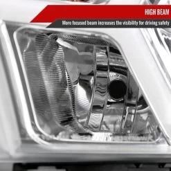 2019-2022 Dodge Ram 1500 Halogen Reflector Headlights W/ LED DRL Strip - Chrome Housing -Professional Auto Parts Store 2019 2021 dodge ram 1500 halogen reflector headlights w led drl strip chrome housing 96