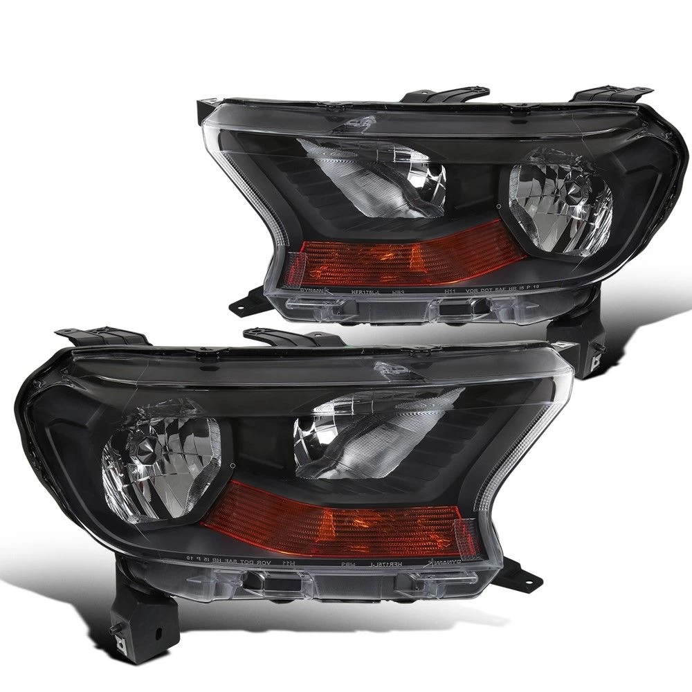 2019-2022 Ford Ranger XL|XLT Crystal Replacement Headlights - Black 3 2019-2022 Ford Ranger XL|XLT Crystal Replacement Headlights - Black