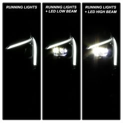 Spyder 2019-2022 Cadillac XT4 W/o Cornering Lamp LED DRL Projector Headlights - Set -Professional Auto Parts Store 2019 2022 cadillac xt4 w o cornering lamp led drl projector headlights set 81